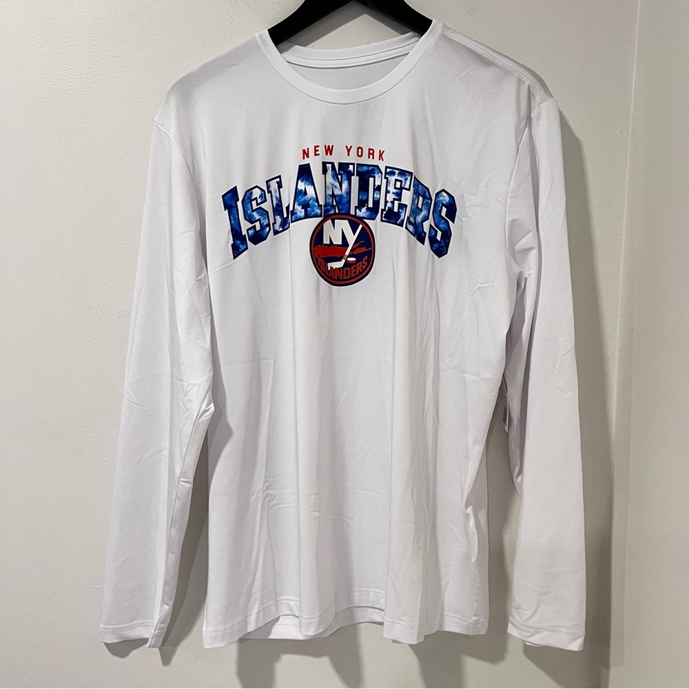 New York Islanders White Long Sleeve Shirt